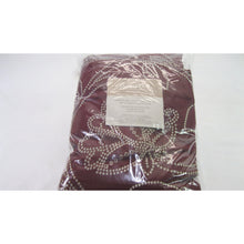 Load image into Gallery viewer, Jacobean Rod Pocket With Hidden Back Tab Window Curtain Panel 95&quot; Brick
