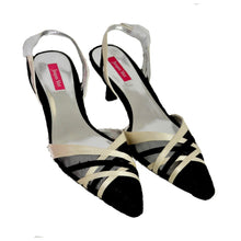 Load image into Gallery viewer, Jacques Vert Ladies Dress Shoe Black/Beige Size 6.5

