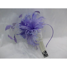 Load image into Gallery viewer, Jacques Vert Women&#39;s Feather Fascinator Headband Lilac-Clothing-Sale-Liquidation Nation
