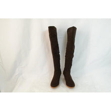 Load image into Gallery viewer, Jessica 47671 Women&#39;s Brown Suede Knee High Boots Size 6
