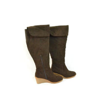 Load image into Gallery viewer, Jessica 47672 Women&#39;s Brown Suede Knee-High Boots Size 9
