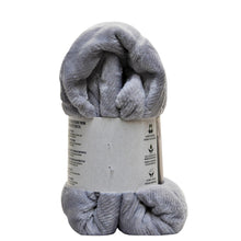 Load image into Gallery viewer, Life Comfort Eco Textured Throw Grey
