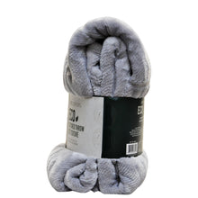 Load image into Gallery viewer, Life Comfort Eco Textured Throw Grey
