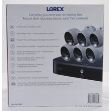 Load image into Gallery viewer, Lorex 4k Active Deterrence 1TB 6 Camera Security System With Smart Motion Detection
