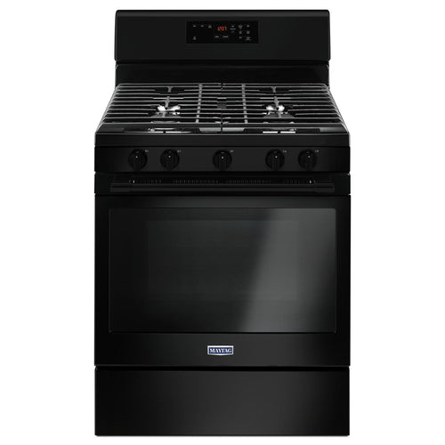 Maytag 5.0 cu. ft. 30 in Wide Gas Range with 5th Oval Burner Black MGR6600FB SN R72010607