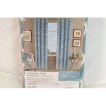 Load image into Gallery viewer, Morocco Grommet Curtain Panel 84&quot; Aqua
