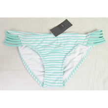 Load image into Gallery viewer, Mossimo Strappy Side Bikini Bottom Lucite Blue/White Small
