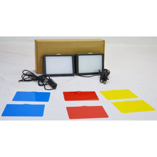 Load image into Gallery viewer, Neewer Dimmable USB LED Video Light 2 Pack w/ Adjustable Tripods &amp; Color Filters-Special Effects Lighting-Sale-Liquidation Nation
