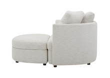 Load image into Gallery viewer, Holley Fabric Accent Chair with Storage Ottoman
