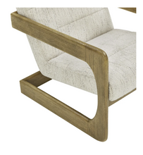 Load image into Gallery viewer, Thomasville Fabric Accent Chair with Wood Base
