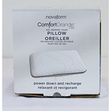 Load image into Gallery viewer, Novaform Comfort Grande Plus Gel Memory Foam Pillow Queen - White
