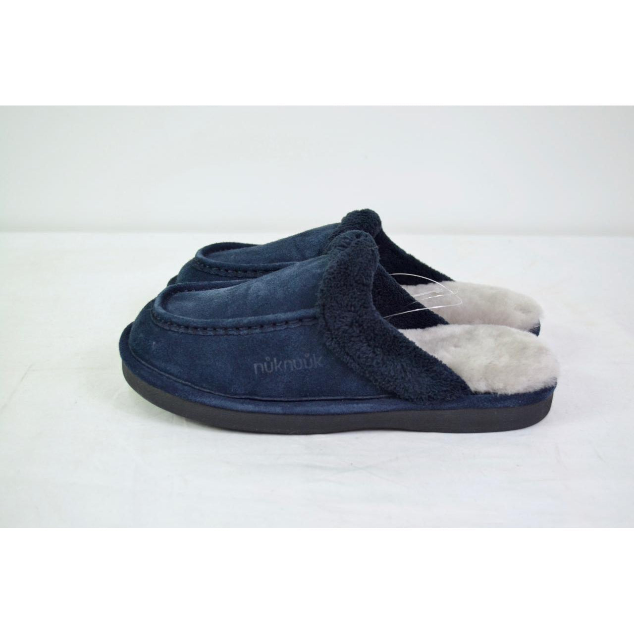 Men's Leather Slippers Navy 8 – Liquidation Nation