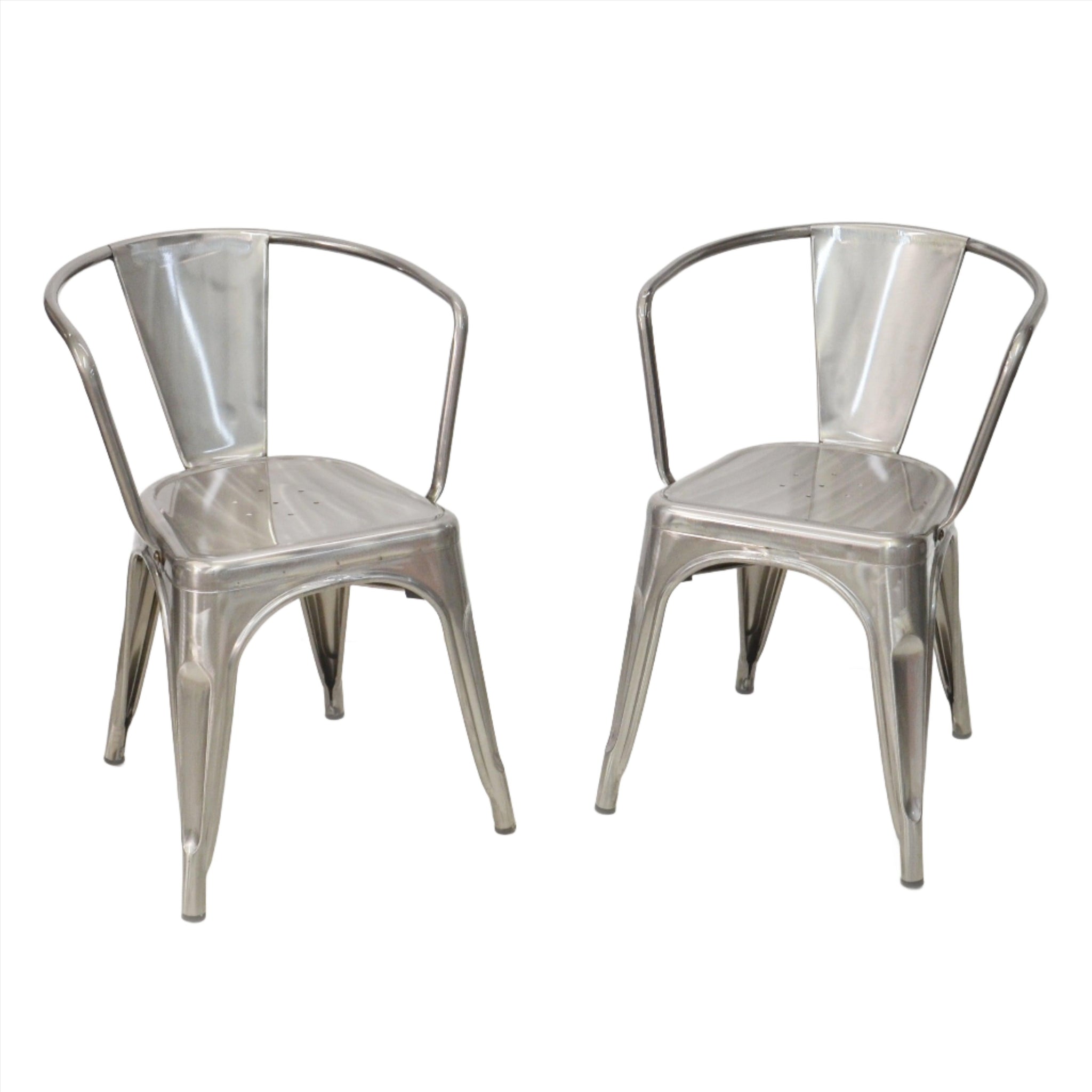 Original Tolix Chair Collection Dining Chairs with Side Arms