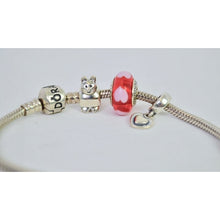 Load image into Gallery viewer, Pandora 3 Charm Silver Bracelet
