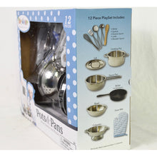 Load image into Gallery viewer, Pop-Oh-Ver: Pots &amp; Pans Deluxe Stainless Steel Playset
