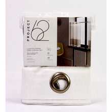 Load image into Gallery viewer, Project 62 Light-Filtering Café Curtain Set 36&quot; Grey Stripe
