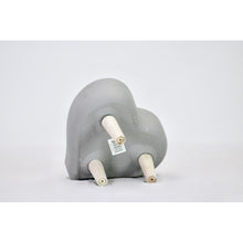 Load image into Gallery viewer, Sagebrook Home Light Gray Ceramic 9&quot; Heart Wooden Leg Planter
