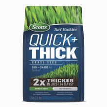 Load image into Gallery viewer, Scotts Turf Builder Quick+Thick Sun/Shade Grass Seed/Fertilizer Mix 1.2kg
