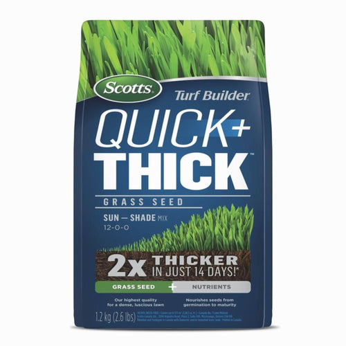 Scotts Turf Builder Quick+Thick Sun/Shade Grass Seed/Fertilizer Mix 1.2kg