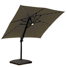 Load image into Gallery viewer, Seasons Sentry 3.05 m (10 ft.) Square Solar LED Cantilever Umbrella
