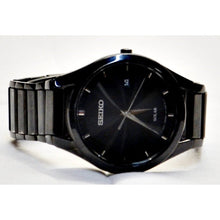 Load image into Gallery viewer, Seiko Men&#39;s Solar Dress Watch with Stainless Steel Strap - Black-Watches-Sale-Liquidation Nation
