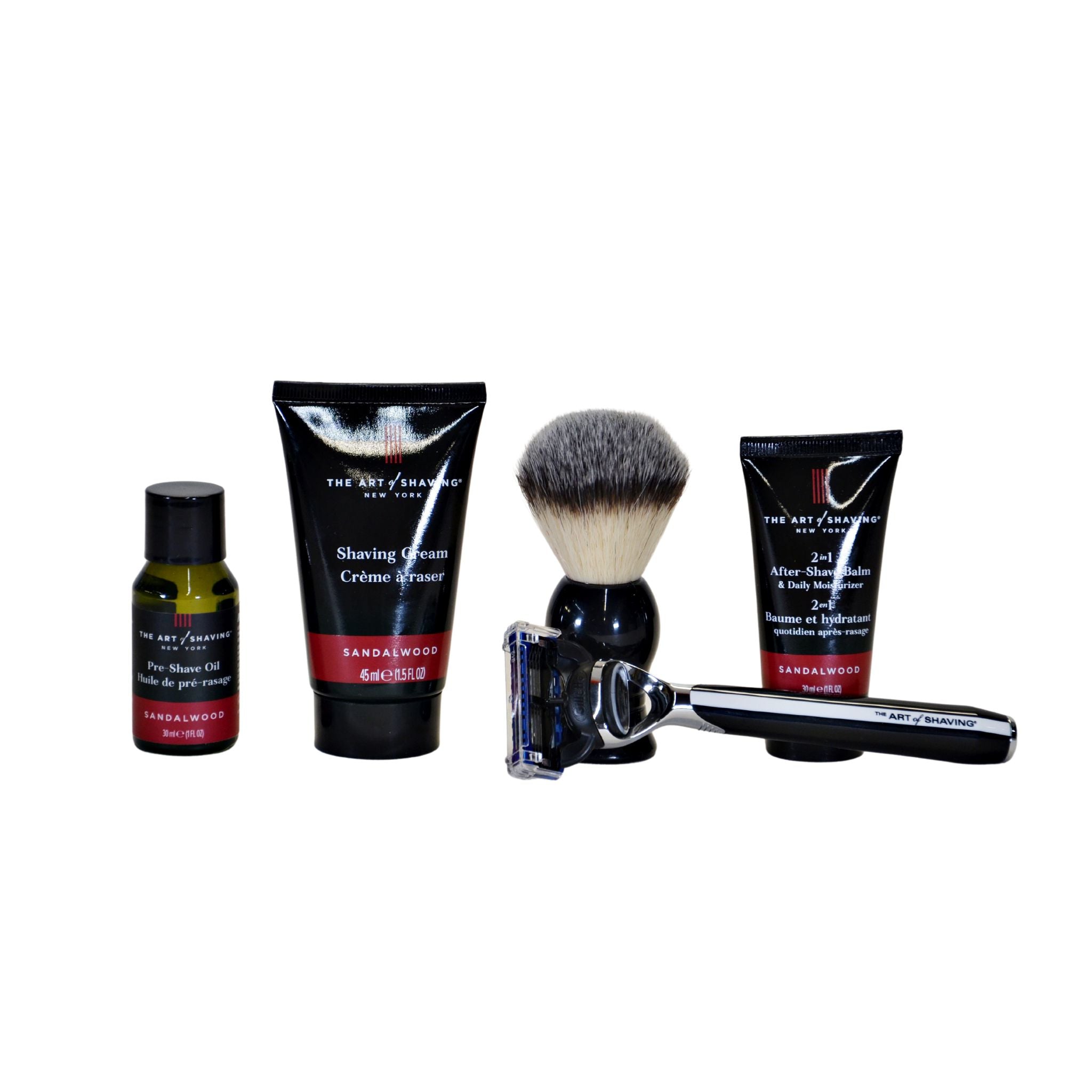 The art of shaving new york 5 pc sandalwood travel kit liquidation nation