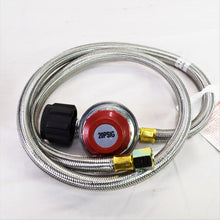 Load image into Gallery viewer, SHINESTAR Upgraded 20PSI Adjustable Propane Regulator Hose &amp; Brass Orifice 4&#39;
