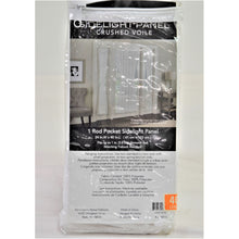 Load image into Gallery viewer, Sidelight Panel Crushed Voile White 40&quot;
