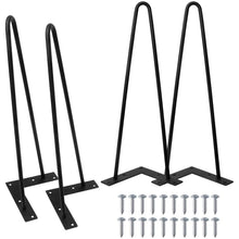 Load image into Gallery viewer, Signstek 16&quot; Two-Rod Hairpin Table Legs, Set of 4
