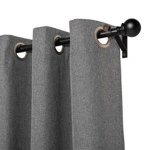 Load image into Gallery viewer, Silk Home Ecologee Total Blackout Curtain Panel 2 Panels 90&quot; Charcoal
