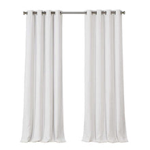 Load image into Gallery viewer, Silk Home Ecologee Total Blackout Curtain Panel 2 Panels 90&quot; White-Home-Sale-Liquidation Nation
