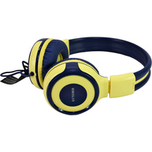 Load image into Gallery viewer, SIMOLIO Foldable Kids Wired Headphones Yellow

