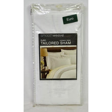 Load image into Gallery viewer, Smoothweave Tailored European Sham in White, 26&quot; W x 26&quot; L
