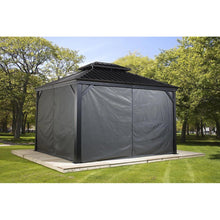 Load image into Gallery viewer, Sojag Gazebo Summer Curtains 12 x 20ft Grey
