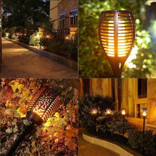 Load image into Gallery viewer, Solar Torch Lights 4 Pack Path Light w/ Flickering Flame
