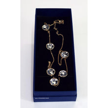 Load image into Gallery viewer, Swarovski Crystal Rose Gold Necklace 84 cm
