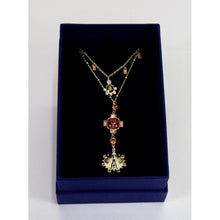 Load image into Gallery viewer, Swarovski Necklace Set, Multi-coloured Crystals, Gold Tone Plated

