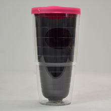 Load image into Gallery viewer, Tervis 24 oz tumbler with lid University of Iowa neon pink
