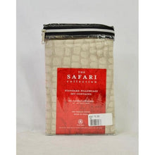 Load image into Gallery viewer, The Safari Collection Crocodile Two standard pillowcases Taupe
