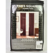 Load image into Gallery viewer, Times Square Grommet Top Window Curtain Panel 95&quot; Burgundy
