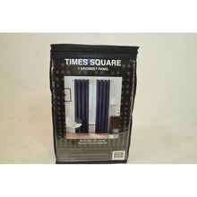 Load image into Gallery viewer, Times Square Grommet Window Curtain Panel Navy 63&quot;

