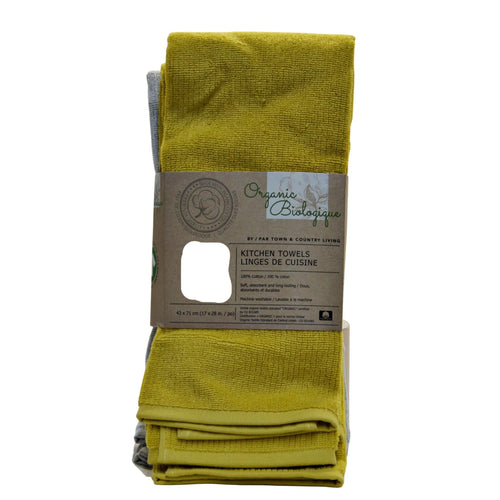 Town & Country Living Organic Cotton Kitchen Towels 4-pack