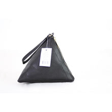 Load image into Gallery viewer, Triangle Pyramid Clutch Wristlet Black
