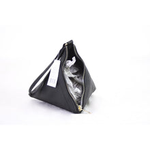 Load image into Gallery viewer, Triangle Pyramid Clutch Wristlet Black
