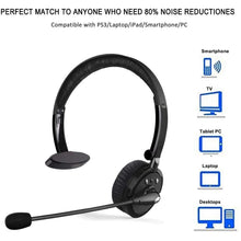 Load image into Gallery viewer, Trucker Wireless Bluetooth Headset with Microphone, Noise Cancelling
