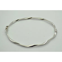 Load image into Gallery viewer, Twisted Bangle Polished 14K White Gold
