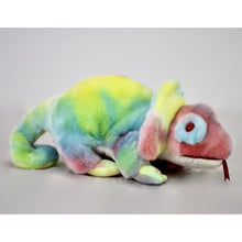Load image into Gallery viewer, Ty Beanie Buddy Rainbow Tie Dye Chameleon Iguana
