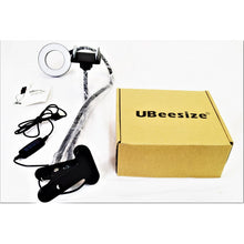 Load image into Gallery viewer, UBeesize Selfie Ring Light with Cell Phone Holder Stand (Black)
