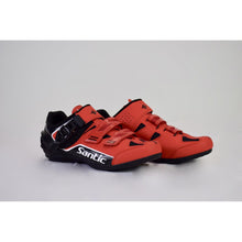 Load image into Gallery viewer, Ultro Santic No-Lock Cycling Shoes Size 7 Caribbean-Red

