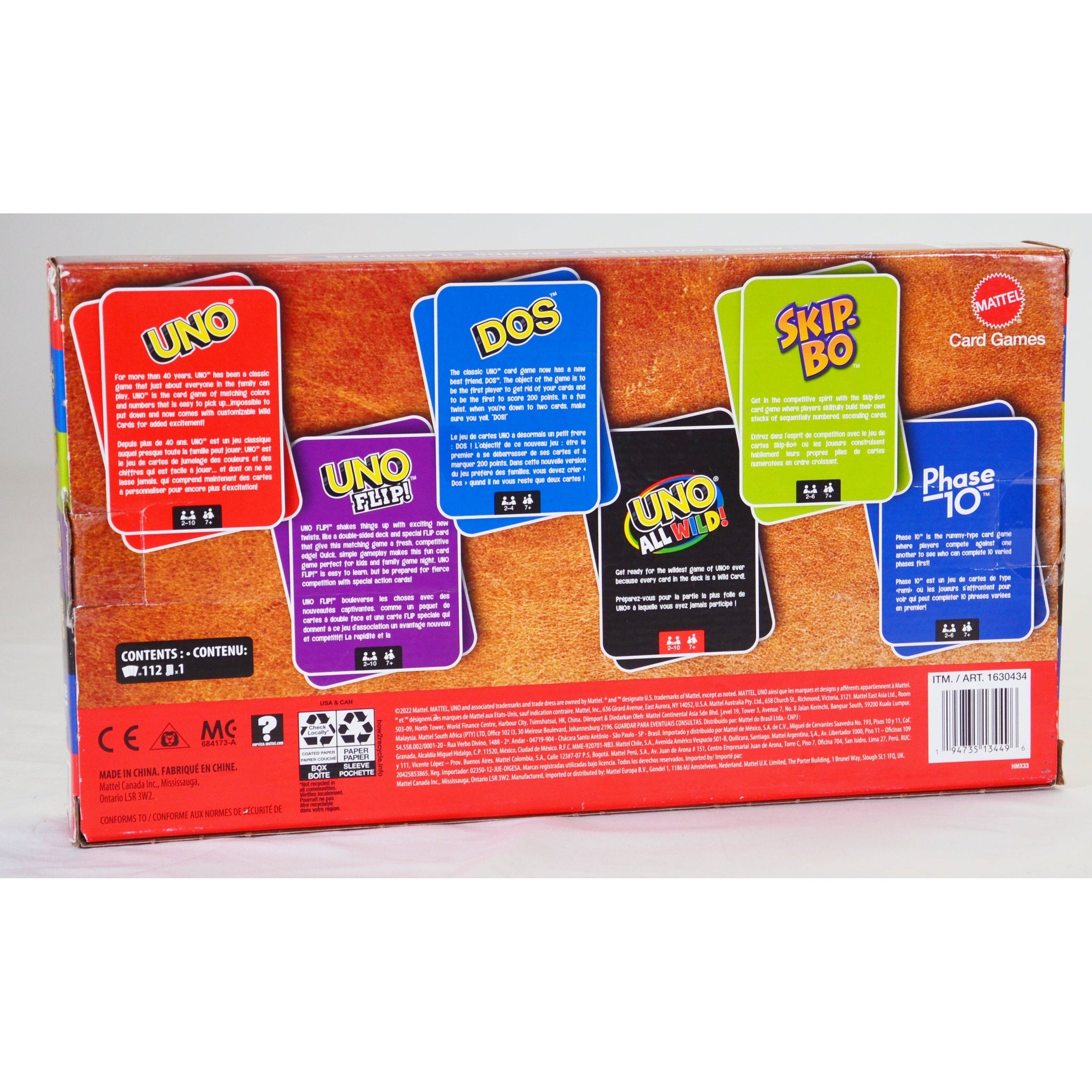 Uno Travel Bundle Pack 6 Card Games Liquidation Nation